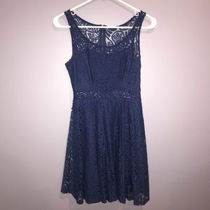 ✨Joyce Leslie Blue Lace Dress Size Small